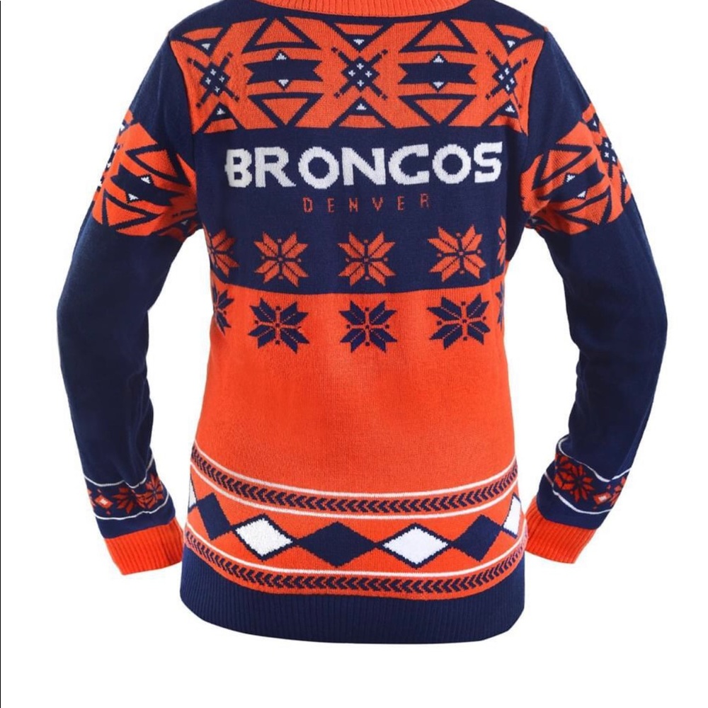 NFL Apparel Denver Broncos Ugly Holiday Sweater
